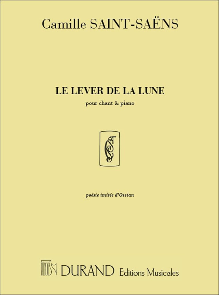 Le Lever De La Lune Pour Chant Et Piano